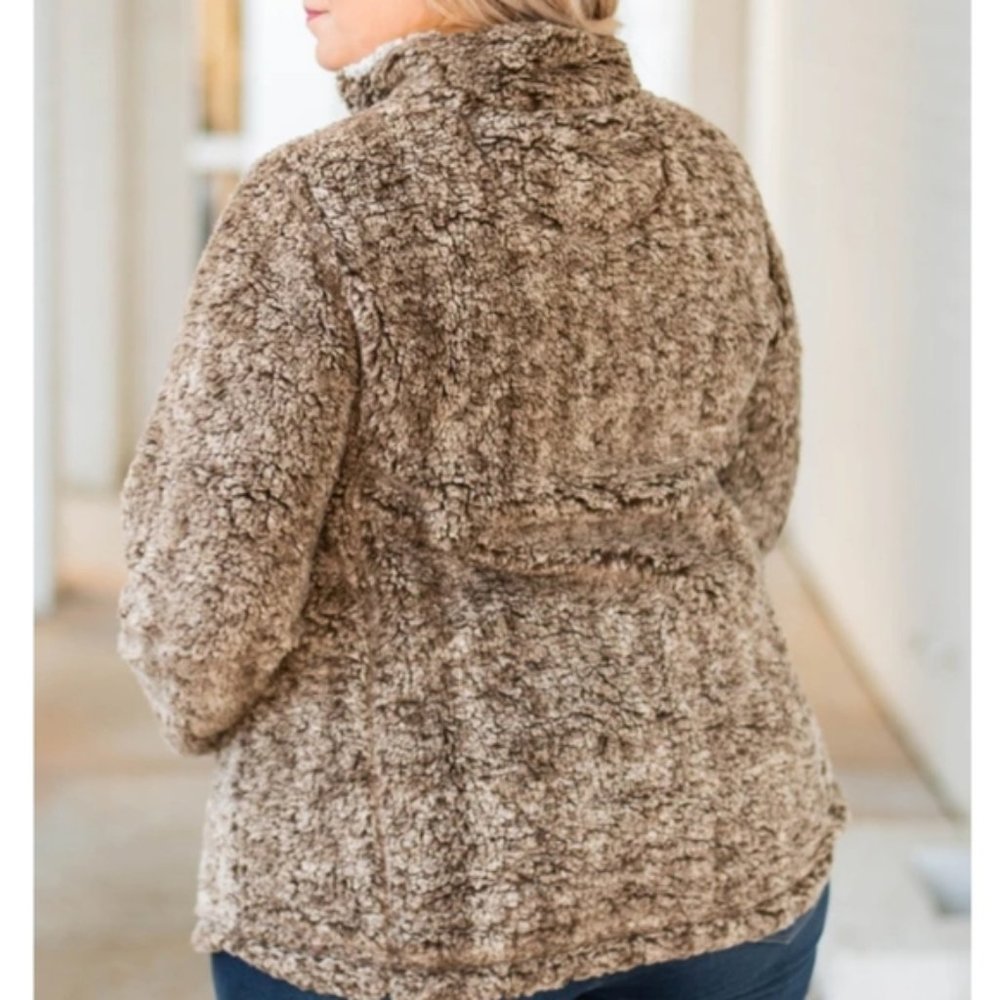 Grey Chic Soul Teddy Pullover - image 7